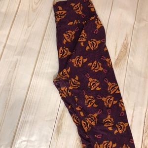Lularoe One Size Jack-o-Lantern Leggings EUC